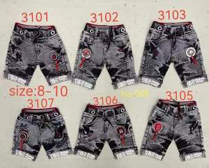 En stock 2024 – Nouveaux shorts pour enfants à taille élastique avec motif, shorts à cordon pour garçons, shorts d'été en jean pour enfants – Meilleures ventes - Product Image 4