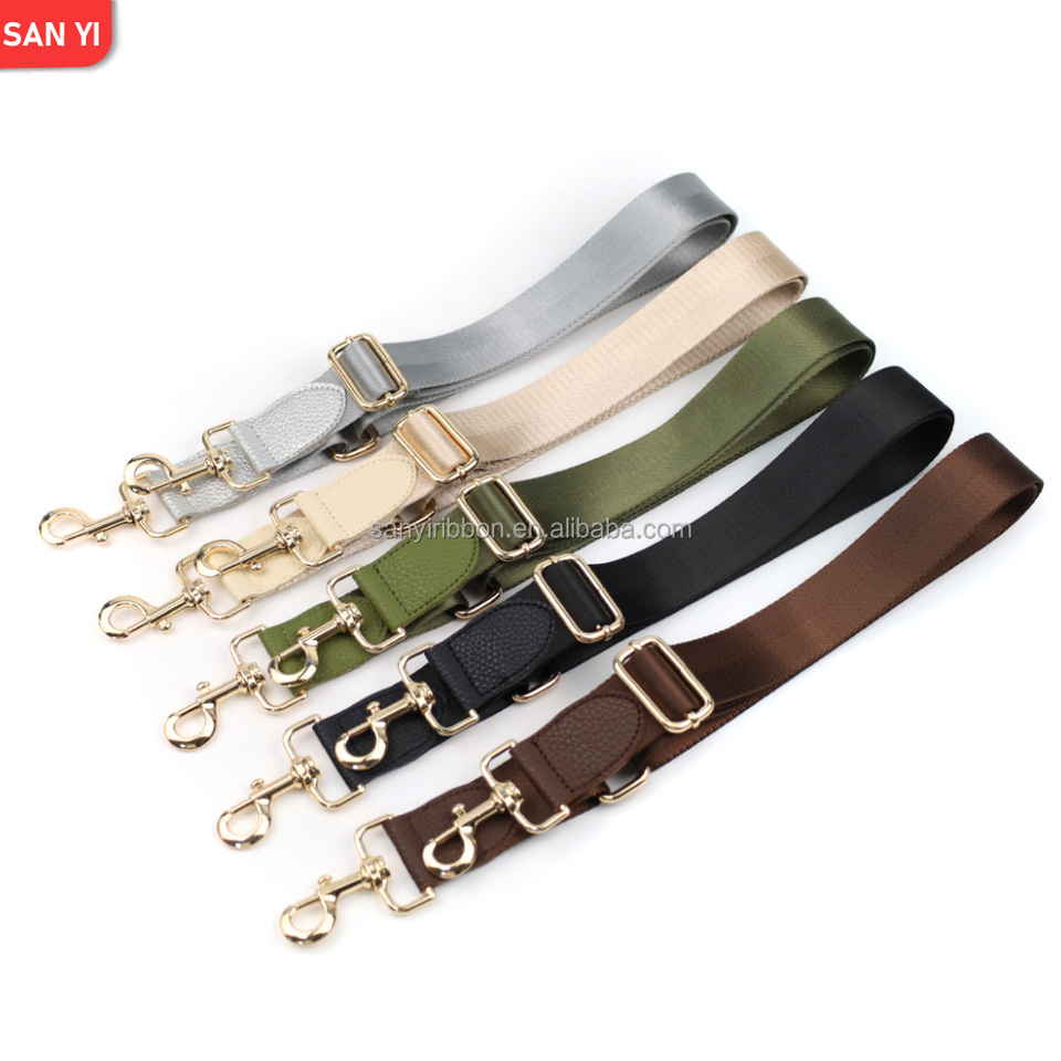 Bulk Wholesale Of Recyclable Solid-color Nylon Shoulder Straps,Adjustable Handbag Straps And Mobile Phone Straps