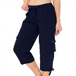 Pantalon Capri Cargo Femme OEM Personnalisé avec Multiples Poches, Coupe Ample Décontractée et Élégante, Léger, pour la Randonnée - Product Image 4