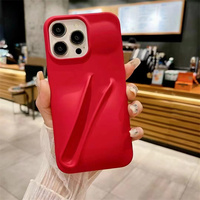 Étui de téléphone personnalisé avec logo brillant pour iPhone 16 Pro Max 15 Plus, coque en silicone souple