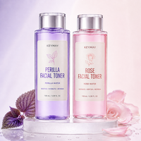 Ensemble de Toniques Liquides Botaniques pour le Visage : Perilla, Rose, Collagène – Éclaircissant, Hydratant, Adoucissant – Soin de Luxe Formule Personnalisée