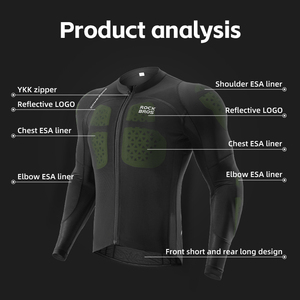 ROCKBROS-Maillot de Motocross professionnel en maille respirante pour l'extérieur, veste d'équitation, <span class=keywords><strong>protection</strong></span>, Offre Spéciale - Product Image 4