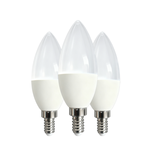 Factory Supply 5w Triac Dimmable No Flicker B12 B11 E12 LED Bulb 110V Candelabra Bulbs 60 Watt Equivalent