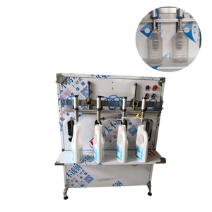 Macchina riempitrice idraulica a 4 teste per controllo computerizzato autofluido per riempimento quantitativo attrezzatura per inscatolamento a pressione di pasta semiautomatica - Product Image 1