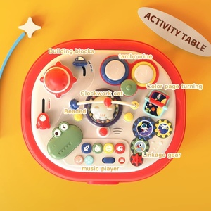Mesa <span class=keywords><strong>de</strong></span> actividades <span class=keywords><strong>de</strong></span> aprendizaje Musical multifuncional <span class=keywords><strong>para</strong></span> niños pequeños, juguete educativo inteligente <span class=keywords><strong>de</strong></span> plástico con Motor fino - Product Image 2