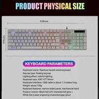 Clavier de jeu rétro-éclairé bon marché pour les joueurs professionnels clavier de jeu de mise en page multilingue