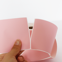 Rouleaux d'autocollants d'étiquettes d'expédition thermique couleur personnalisée pour imprimante thermique jaune rose vert bleu