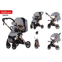 Poussette d'été portable ultra-légère pour enfants, parapluie pliable avec grande roue arrière pouvant s'asseoir ou s'allonger