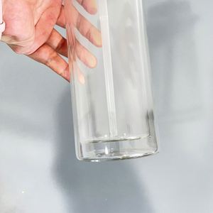 Hot Custom Logo20Oz Sublimation Double <b>Wall</b> Crystal Clear Skinny Tumbler Bpa Free Snow Globe Glass for <b>Vinyl</b> - Product Image 4