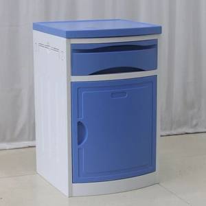 Environmentally Friendly Medical ABS <b>Bedside</b> <b>Table</b> for Hospital Ward Nursing Home & Dormitory Made with Wood - Product Image 1