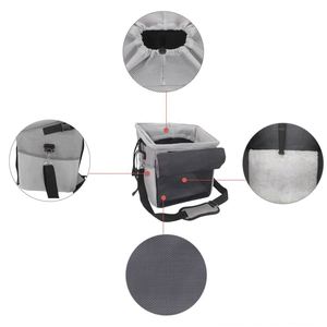 Keranjang stang sepeda anjing lipat depan, tas piknik bersepeda dapat dilepas dengan mudah dipasang - Product Image 2