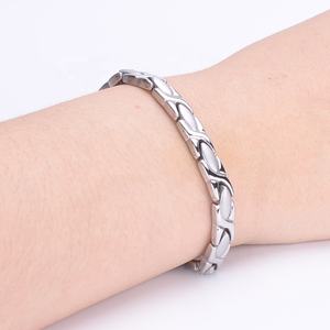 Женский модный браслет из серебра и золота с био-магнитной терапией, элегантный браслет с магнитным браслетом - Product Image 2