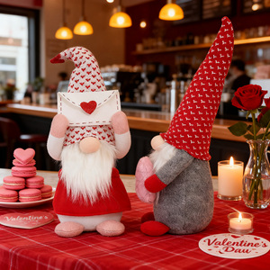 Valentine's Day Decoration Plush Envelope Heart Dwarf Faceless <b>Cloth</b> Old Man <b>Doll</b> Ornament Gift Window Table Decoration - Product Image 3
