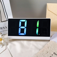 Horloge numérique LED intelligente à couleurs modernes, réveil lumineux, réveil au lever du soleil pour enfants