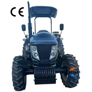 Tracteur agricole noir à gros châssis, Offre Spéciale sûr et fiable, 4x4, 130HP, avec parasol, à vendre