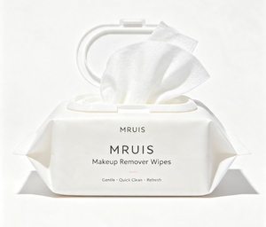 Lingettes démaquillantes MRUIS, formule douce et hydratante pour un nettoyage rapide, lingettes faciales jetables pour le nettoyage quotidien de la peau en voyage - Product Image 1