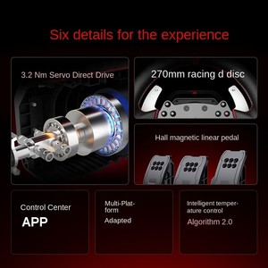 Volant de jeu de simulation de course <span class=keywords><strong>PXN</strong></span> <span class=keywords><strong>V10</strong></span> 3 en 1 avec retour de force pour PS4 - Product Image 3