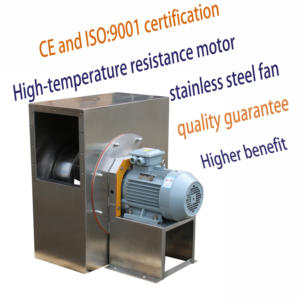 220V lame d'inclinaison arrière en acier inoxydable séchage des grains industriel grand four four de fusion Circulation d'air chaud ventilateur d'échappement ventilateur - Product Image 5