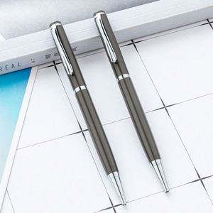 1.0Mm Business Metal Student Writing Gift Promotional With Engraved Logo Twist-Action Ballpoint <b>Pen</b> - Product Image 1