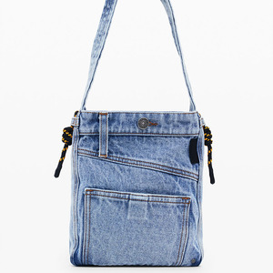 Denim Small Chest Sling Mobil <strong>Phone</strong> Messenger <strong>Bag</strong> Stylish Cellphone Holder Organizer Adjustable Unisex Retro Crossbody Pouch <strong>Bag</strong> - Product Image 2