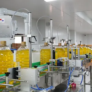 Automatische Rotary Pet Fles Olie Vulmachine Voor Olijf Zonnebloem Eetbare Olie En Bakolie Fles Bottelen Verpakking Lijn