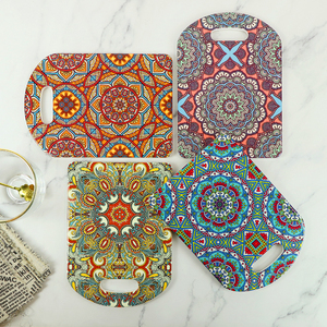 Miễn Phí Mẫu OEM Tùy Chỉnh Thăng Hoa In Ấn Bảng Trang Trí Placemat Gạch Gốm Lẩu Pad Trivet Mats & Pads Chịu Nhiệt - Product Image 2