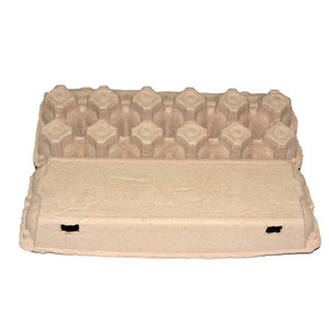 Thân Thiện Với Môi Không Tẩy Trứng Carton Đúc Hình Chữ Nhật Lưu Trữ Hộp Cho 12 Trứng Thực Phẩm An Toàn Giấy Bột Giấy Bin - Product Image 5