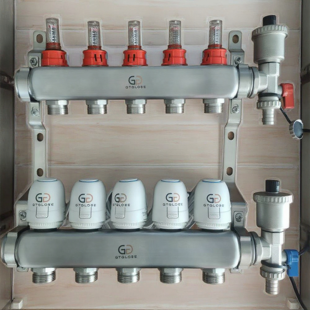 Современный 220V PEX коллектор для лучистого напольного отопления гибкая система для пола и HVAC воды