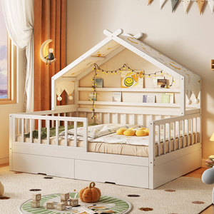 Meubles de chambre à coucher design en gros, lits en <span class=keywords><strong>bois</strong></span> pour enfants avec barrières, <span class=keywords><strong>lit</strong></span> Montessori pour tout-petits, <span class=keywords><strong>lit</strong></span> de sol, berceaux pour bébés, rangement, <span class=keywords><strong>lit</strong></span> pour enfants - Product Image 4