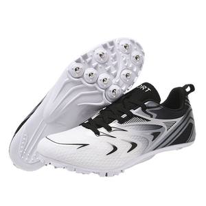 Chaussures d'athlétisme printemps unisexe à crampons légères respirantes en maille antidérapantes pour la course sur moyenne et longue distance et le saut en longueur - Product Image 5