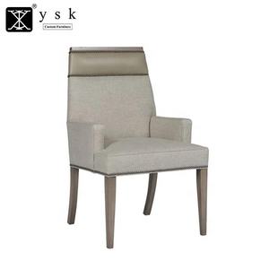 Chaise de salle à manger pour hôtel, dossier en rotin, structure en bois de frêne massif et coussin en tissu, YSK-1201 - Product Image 4
