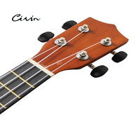 CIVIN UDB-H23 Gitar Bass Pemula 23 Inch Body Kayu Basswood Fingerboard ABS 4-Senar Tuning Pegs Open Gear Senar Nilon Warna Biru Matte
