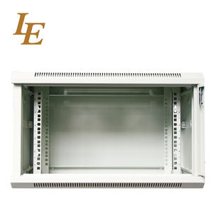 Baie de serveur murale en acier de 19 pouces 4U 6U, gris RAL7035, avec porte avant en acier verrouillable, panneaux latéraux amovibles avec loquets et entrée de câbles - Product Image 5