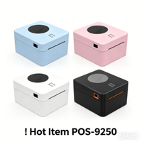 Imprimante d'étiquettes thermiques ZJPrinter POS-9250 à prix abordable et durable pour étiquettes d'expédition 100x150 mm, même pour étiquettes adhésives de 25 mm à 110 mm