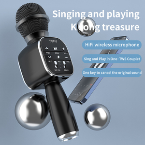 Microphone karaoké sans fil Bluetooth pour enfants, <span class=keywords><strong>micro</strong></span> portable, haut-parleur, lecteur de musique, enregistreur, machine karaoké, jouets - Product Image 2