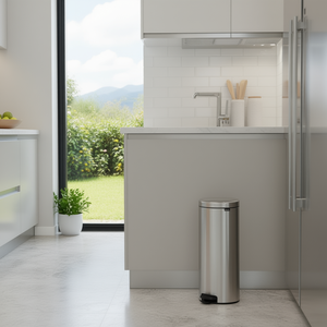Pattumiera Newicon 30 L in Acciaio Inox con Pedale per Cucina e Bagno - Product Image 3