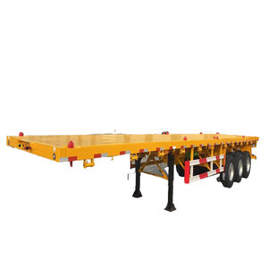 Semirremolque Tipo de acero Remolque plano Carrocería Camión Remolques - Product Image 1