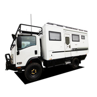 2026 vente chaude 4x4 hors route expédition camion boîte camping-car remorque caravane avec panneau solaire
