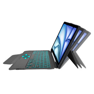 Custodia per Tablet con Tastiera Wireless Magnetica Staccabile per <span class=keywords><strong>iPad</strong></span> <span class=keywords><strong>Air</strong></span> 11 2025 M3 2024 M2 con Touchpad - Product Image 4