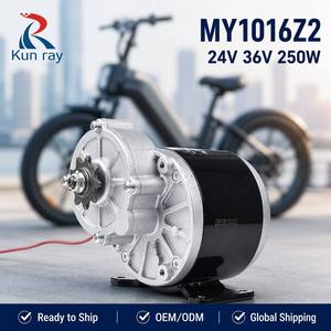 มอเตอร์เกียร์กระแสตรง24V 36V 250W มอเตอร์ลดแปรงถ่านสำหรับรถเข็นวีลแชร์รถสามล้อไฟฟ้ามอเตอร์ DIY แม่เหล็กถาวร <span class=keywords><strong>MY1016Z2</strong></span> - Product Image 1