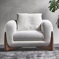 Minimalistischer Stil Modernes Einfaches Luxuriöses Kleines Sofa Wohnzimmer-Sofa Kaschmir Weißes Sofa