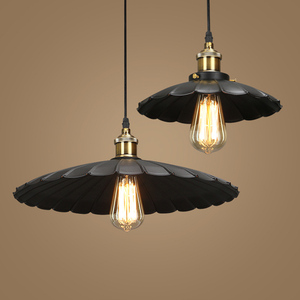 Suspension abat-jour cloche réglable en acier inoxydable noir, ampoule E26, blanc chaud 3500K, télécommande pour salon - Product Image 1