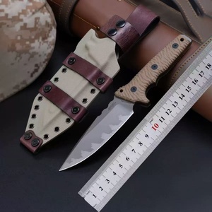 Cuchillo de Jardín Multifuncional de Acero Inoxidable ML HK SS217 con Hoja Recubierta de Titanio, Personalizable OEM, Mango G10, Punta de Gota de 8mm, 1 Unidad - Product Image 6