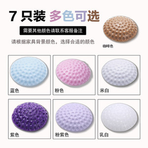 แผ่นซิลิโคนกันกระแทกติดผนัง สีฟ้า สีชมพู สีม่วง สีขาวนวล ติดตั้งง่าย ด้านบนประตูตู้ ดีไซน์เรียบง่าย - Product Image 2