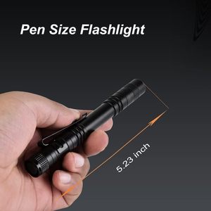 Mini lampe torche étanche en alliage d'aluminium, lampe de poche à LED haute luminosité avec 5 modes pour l'inspection, le travail et la réparation - Product Image 3