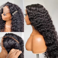 Perruque Pixie Bouclée Prête à Porter en Cheveux Humains Brésiliens, Sans Colle, Vente en Gros, Cheveux Naturels avec Perruques Frontales HD Full Lace pour Femmes