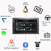 Autoradio multimédia GPS stéréo 7 pouces Linux 2 DIN pour VW Volkswagen Passat B5 MK4 MK5 Golf 4 Polo BORA JETTA