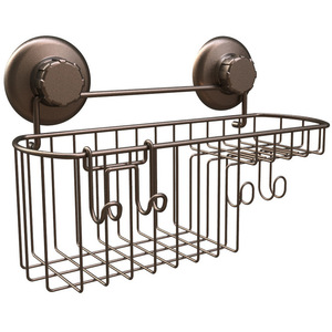 <span class=keywords><strong>Cestino</strong></span> per <span class=keywords><strong>doccia</strong></span> con ventosa a ventosa potente per Shampoo Combo Organizer cestello con <span class=keywords><strong>portasapone</strong></span> e ganci - Product Image 3