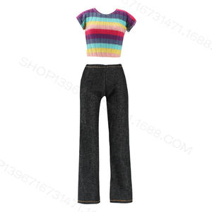 30 cm 1:6 Scale for <strong>Doll</strong> Clothes Trousers T-shirt Summer Foreign Trade Trendy New - Product Image 3