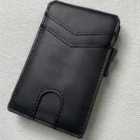 Étuis pour cartes anti-RFID en microfibre et alliage d'aluminium avec options en cuir véritable personnalisables